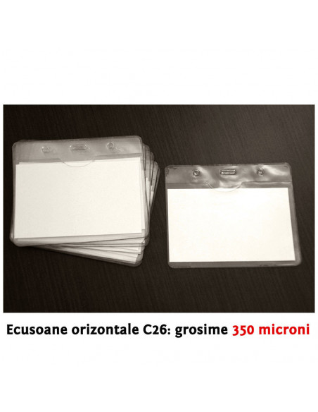 Ecusoane orizontale/verticale din PVC, grosime 350