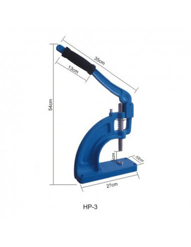 Capsator robust manual pentru aplicare capse rotunde cu