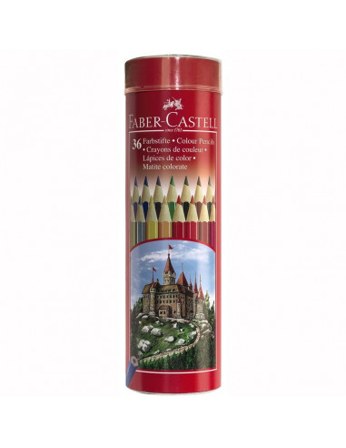 FC115827,Creioane Colorate Faber-Castell In Tub, 24 culori