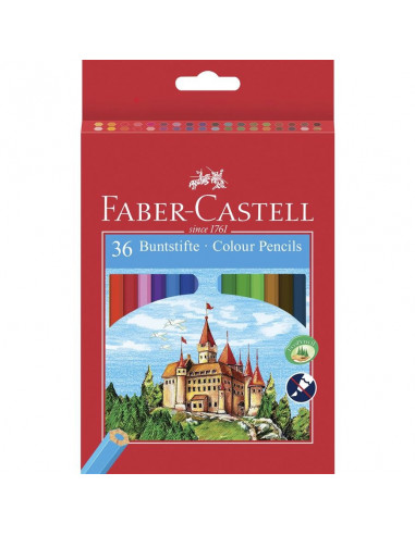 FC120136,Creioane Colorate Eco Faber-Castell, 36 culori