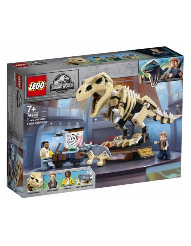 LEGO Jurassic World Expozitia fosilei dinozaurului T. rex,76940