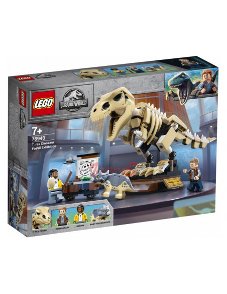 LEGO Jurassic World Expozitia fosilei dinozaurului T. rex,76940