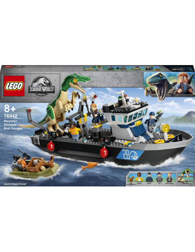 LEGO Jurassic World Evadarea cu barca a dinozaurului