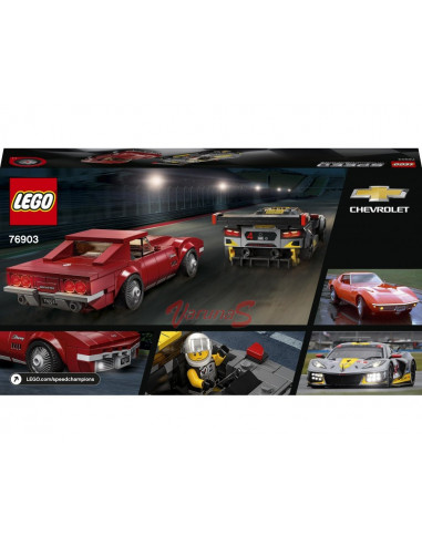 LEGO Speed Champions Masina de curse Chevrolet Corvette C8.R si