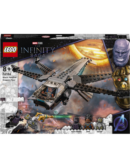 LEGO Marvel Nava libelula a Panterei negre,76186