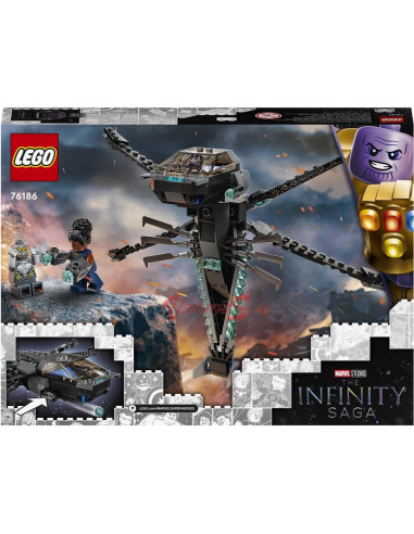 LEGO Marvel Nava libelula a Panterei negre,76186