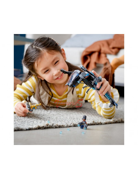 LEGO Marvel Nava libelula a Panterei negre,76186