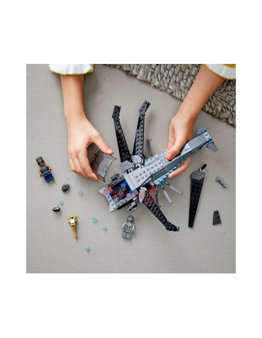 LEGO Marvel Nava libelula a Panterei negre,76186