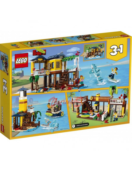LEGO Creator Casa de pe plaja a surferilor,31118