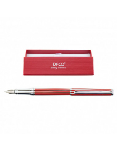 ST115R,Stilou DACO metalic st115r, Penita F, Rosu