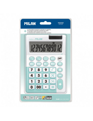 CALCULATOR 12 DG MILAN 151812IBGGRBL ANTIBACTERIAL,151812IBGGRBL