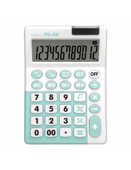 CALCULATOR 12 DG MILAN 151812IBGGRBL ANTIBACTERIAL,151812IBGGRBL
