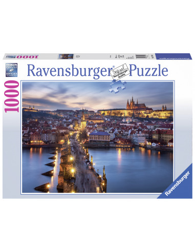 PUZZLE PRAGA NOAPTEA, 1000 PIESE,RVSPA19740