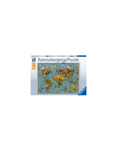 PUZZLE HARTA LUMII FLUTURI, 500 PIESE,RVSPA15043