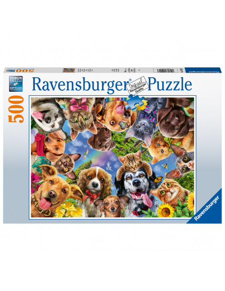 PUZZLE SELFIE CU ANIMALE, 500 PIESE,RVSPA15042