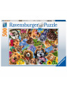 PUZZLE SELFIE CU ANIMALE, 500 PIESE,RVSPA15042
