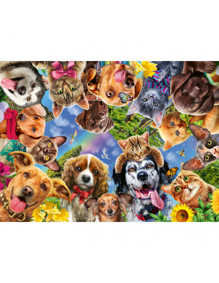 PUZZLE SELFIE CU ANIMALE, 500 PIESE,RVSPA15042
