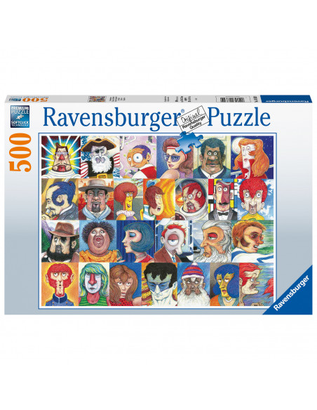 PUZZLE TIPURI DE FETE, 500 PIESE,RVSPA16830