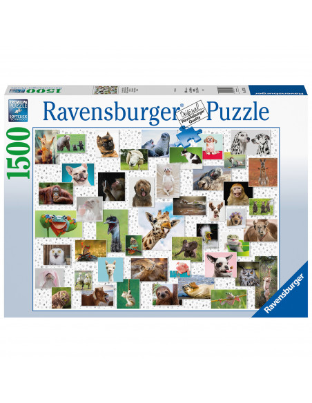 PUZZLE COLAJ CU ANIMALE, 1500 PIESE,RVSPA16711