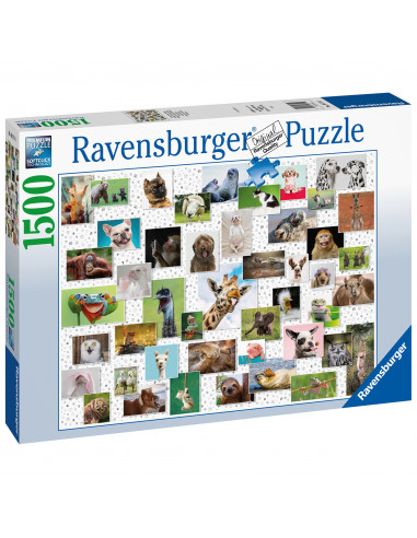 PUZZLE COLAJ CU ANIMALE, 1500 PIESE,RVSPA16711