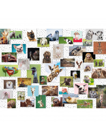PUZZLE COLAJ CU ANIMALE, 1500 PIESE,RVSPA16711