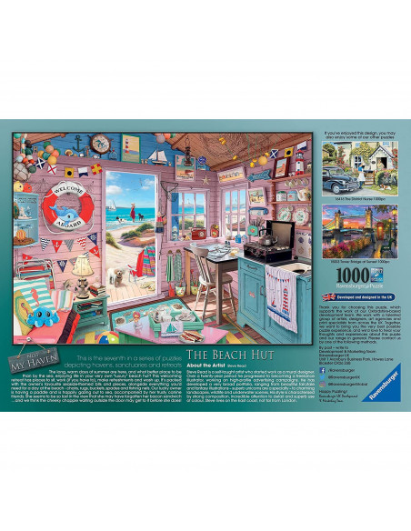 PUZZLE COLIBA LA PLAJA, 1000 PIESE,RVSPA15000