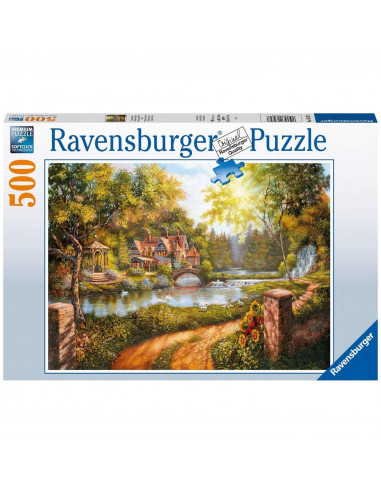 PUZZLE CASUTA LANGA RAU, 500 PIESE,RVSPA16582