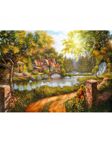 PUZZLE CASUTA LANGA RAU, 500 PIESE,RVSPA16582
