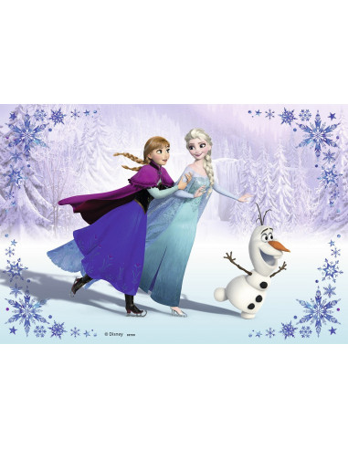PUZZLE FROZEN SURORI PENTRU TOTDEAUNA, 2x24 PIESE,RVSPC09115