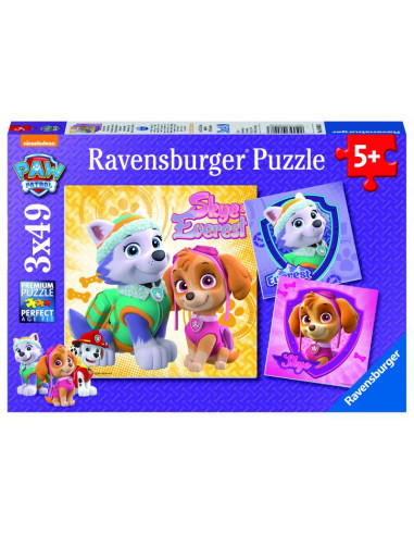 PUZZLE PATRULA CATELUSILOR M1, 3x49 PIESE,RVSPC08008