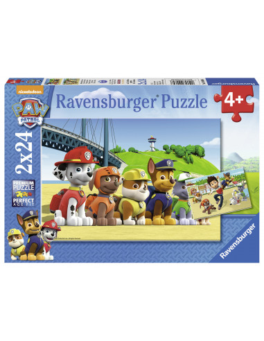 PUZZLE PATRULA CATELUSILOR, 2x24 PIESE,RVSPC09064