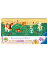 Puzzle Din Lemn Cu Animale, 5 Piese,RVSPC03235