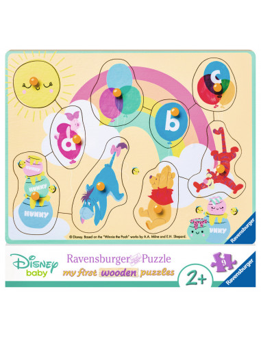 Puzzle Din Lemn Winnie, 9 Piese,RVSPC03685