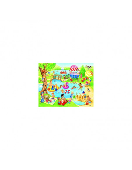 PUZZLE DISTRACTIE LA LAC, 2x24 PIESE,RVSPC05057