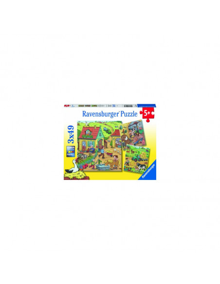 PUZZLE MUNCA LA FERMA, 3x49 PIESE,RVSPC05078