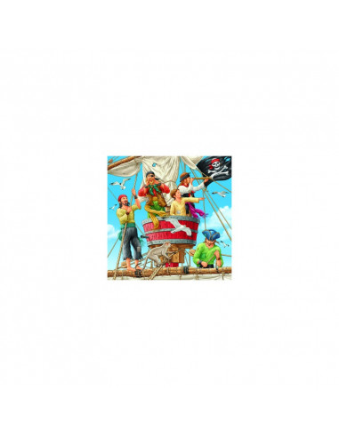 PUZZLE AVENTURILE PIRATILOR, 3x49 PIESE,RVSPC08030