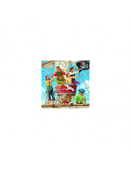 PUZZLE AVENTURILE PIRATILOR, 3x49 PIESE,RVSPC08030