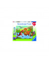 PUZZLE DINOZAURI LA RAU, 2x24 PIESE,RVSPC05030