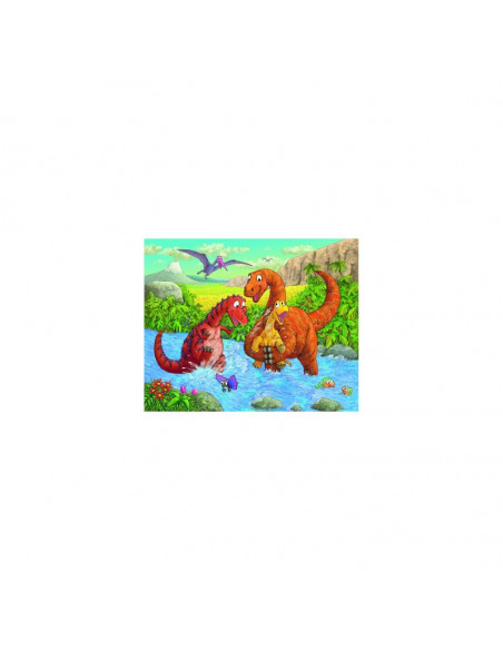 PUZZLE DINOZAURI LA RAU, 2x24 PIESE,RVSPC05030
