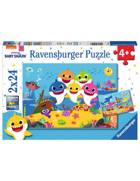 PUZZLE BABY SHARK, 2x24 PIESE,RVSPC05124