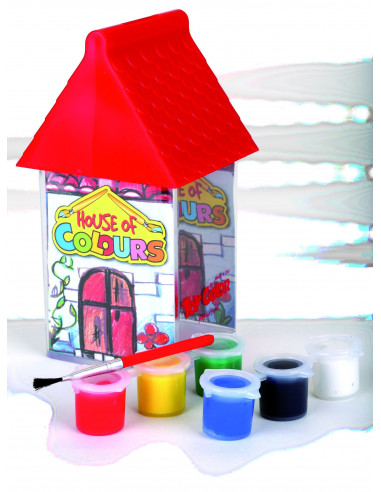 Set tempera Toy Color House of Colours din plastic, 6 culori