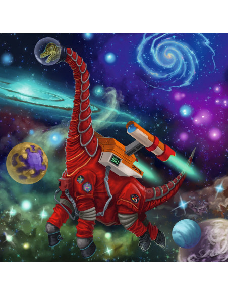 PUZZLE DINOZAURI IN SPATIU, 3x49 PIESE,RVSPC05127