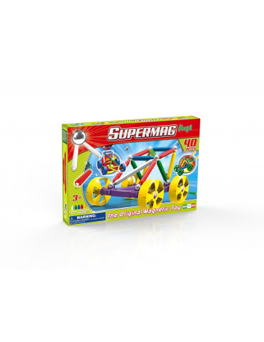 Supermag Maxi Wheels - Set Constructie 40 Piese,SM0105