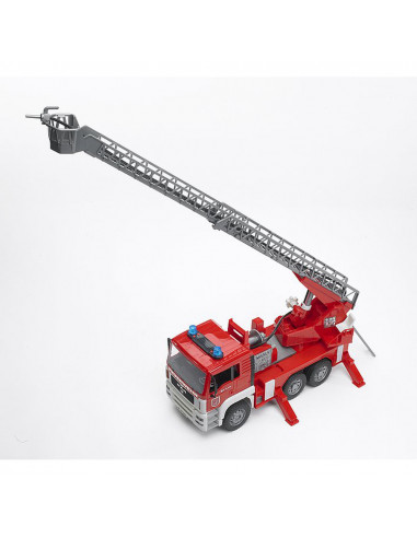 BRUDER - CAMION DE POMPIERI MAN TGA CU SCARA, POMPA DE APA SI