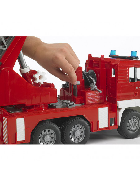 BRUDER - CAMION DE POMPIERI MAN TGA CU SCARA, POMPA DE APA SI