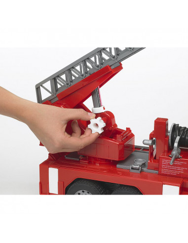 BRUDER - CAMION DE POMPIERI MAN TGA CU SCARA, POMPA DE APA SI