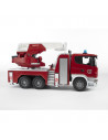BRUDER - CAMION DE POMPIERI SCANIA R-SERIES CU SCARA, POMPA DE
