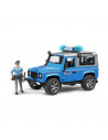 BRUDER - MASINA DE POLITIE LAND ROVER DEFENDER CU POLITIST SI