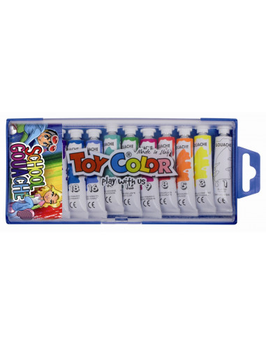 Set tempera la tub Toy Color TC721, 12 culori,TC721