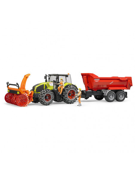 BRUDER - TRACTOR CLAAS AXION 950 CU LANTURI SI FREZA DE
